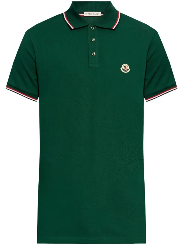Tシャツ・カットソー MONCLER Men T Shirts 8C0000389AB9 816 GREEN Moncler logo-appliqué Cotton T-shirt | Green | FARFETCH