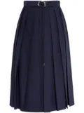 Moncler pleated midi skirt - Blue