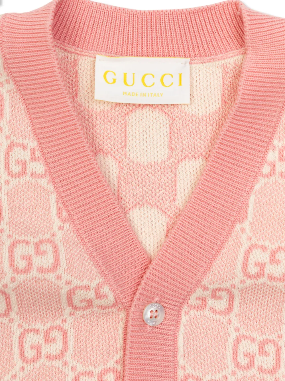 Gucci Kids Katoenen vest Roze