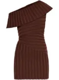 Cult Gaia one-shoulder mini dress - Brown