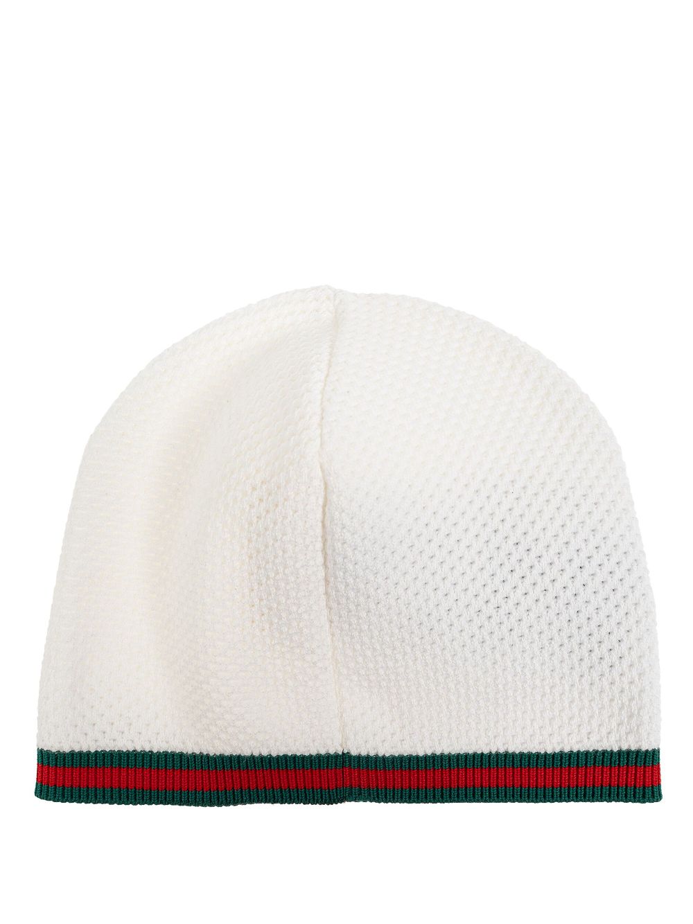 Gucci Kids Web-trim beanie - White