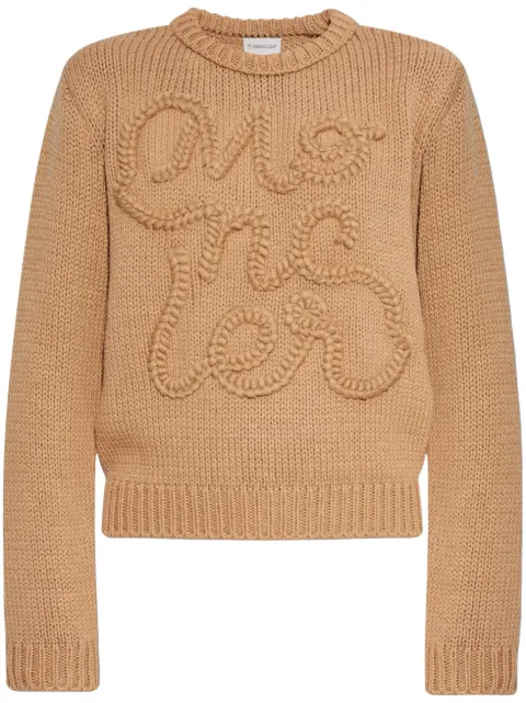 Moncler logo-embroidered cotton sweatshirt 