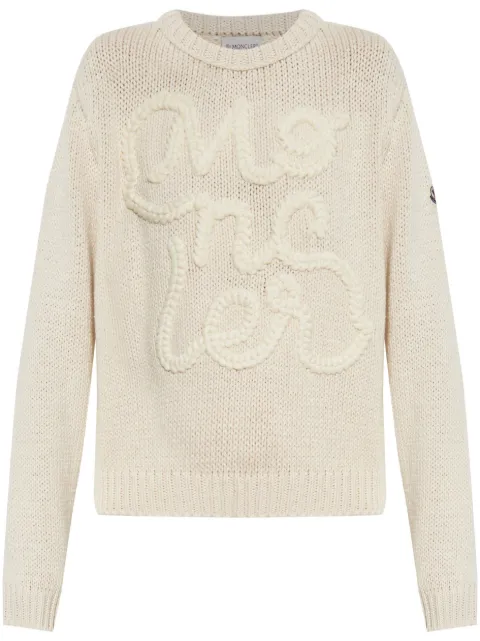 Moncler logo-embroidered cotton sweatshirt 