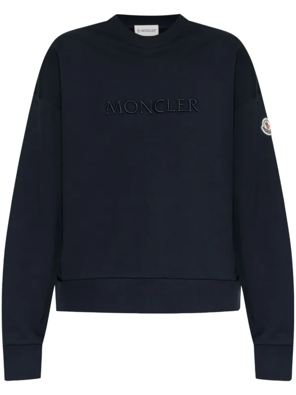 Moncler ロゴ スウェットシャツ | ブルー | FARFETCH JP
