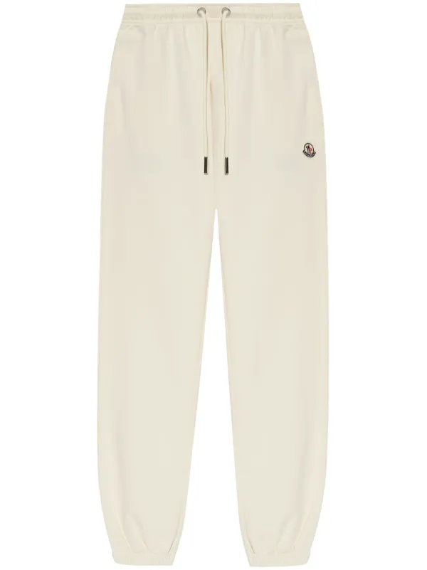 Moncler Logo-patch Track Pants in Neutrals