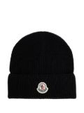 Moncler cotton beanie - Black