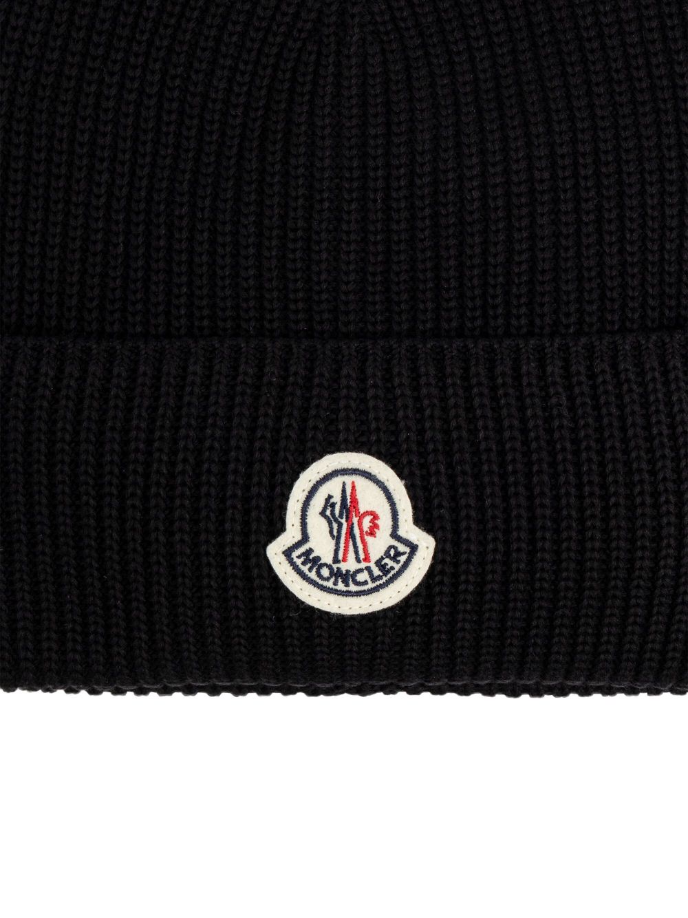 Moncler cotton beanie - Zwart