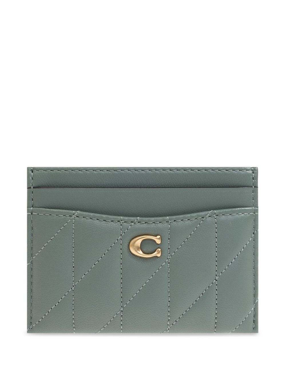 Coach Essential leather card holder - Green