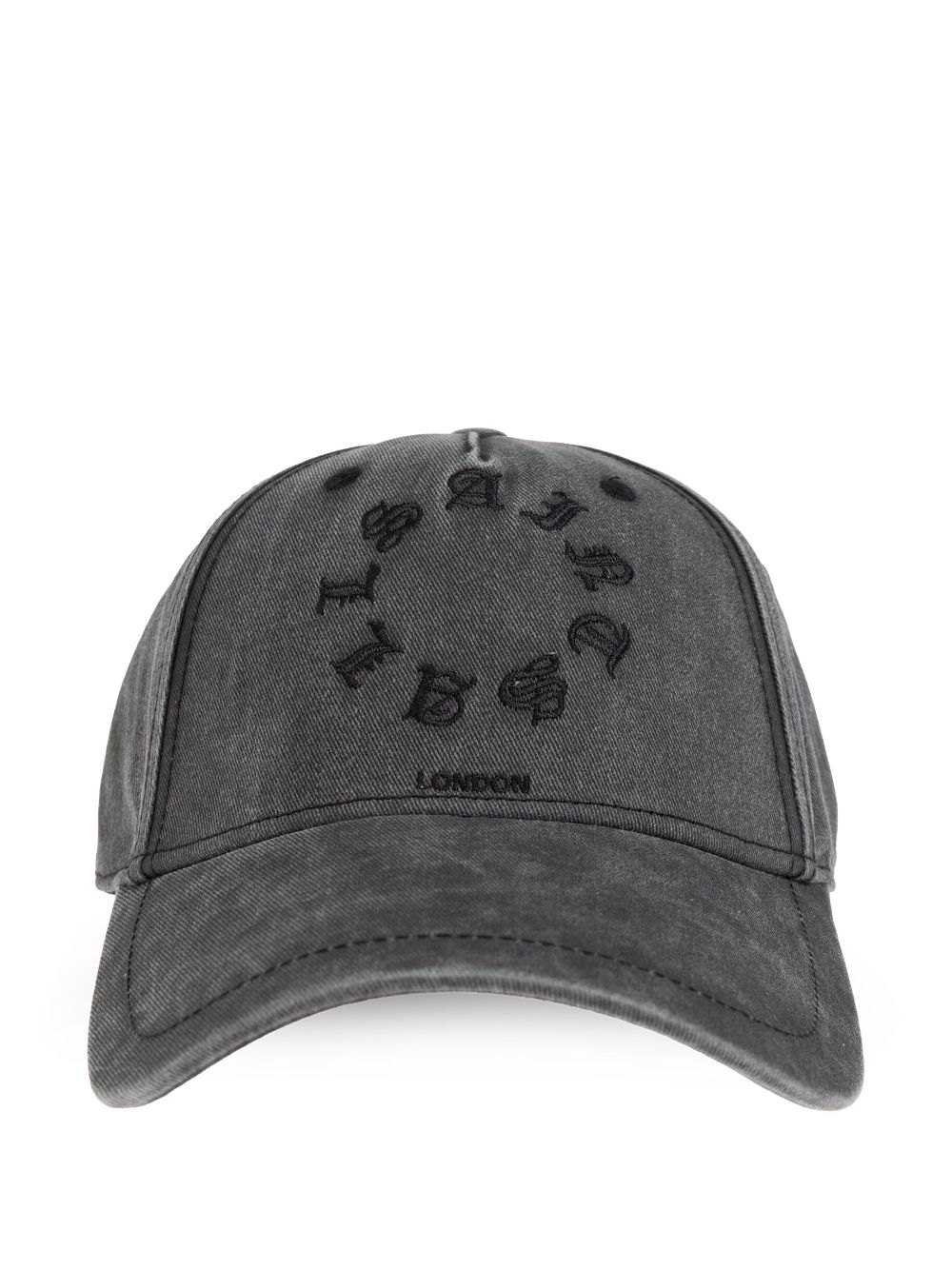 AllSaints Gothic Tierra Logo cap - Grey