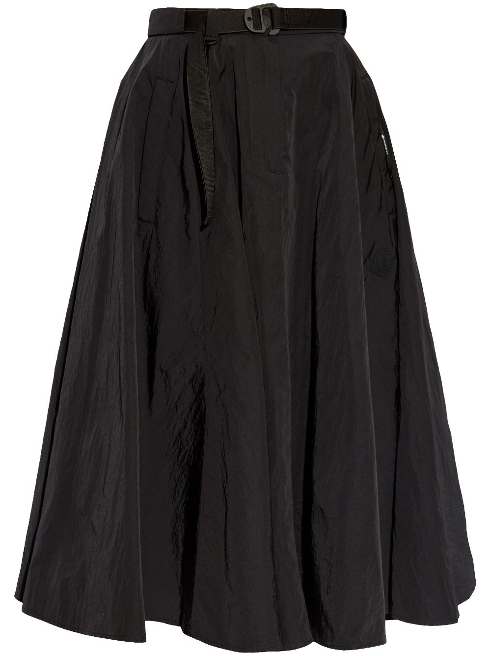 Moncler belted midi skirt - Black