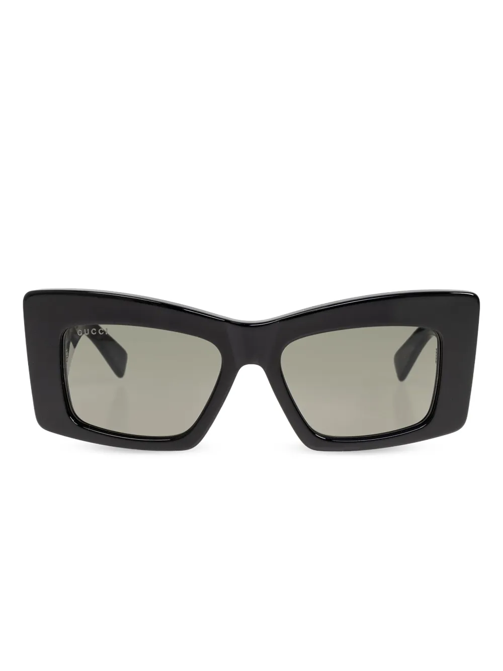 Gucci Eyewear Zonnebril met logoplakkaat Zwart