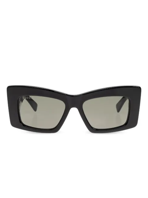 Gucci Eyewear نظارة شمس ببروش شعار الماركة