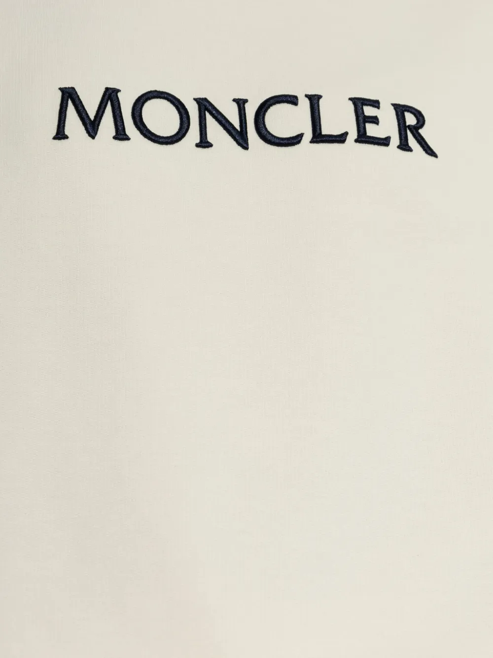 Moncler Sweater met geborduurd logo Beige