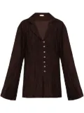 Cult Gaia textured-finish blouse - Brown