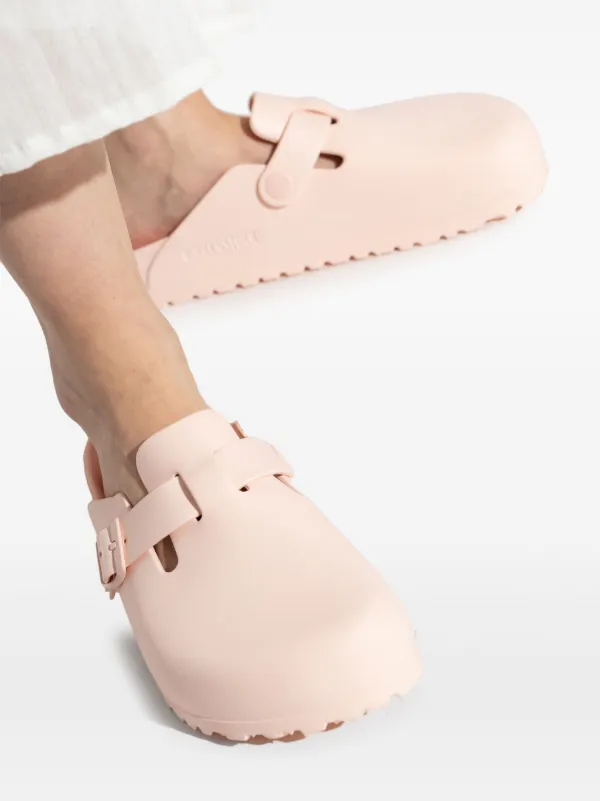 VIP【関税送料無料】希少 BIRKENSTOCK BOSTON SLIPPERS Boston Big Buckle Platform Fur Papaya/Candy Pink | BIRKENSTOCK