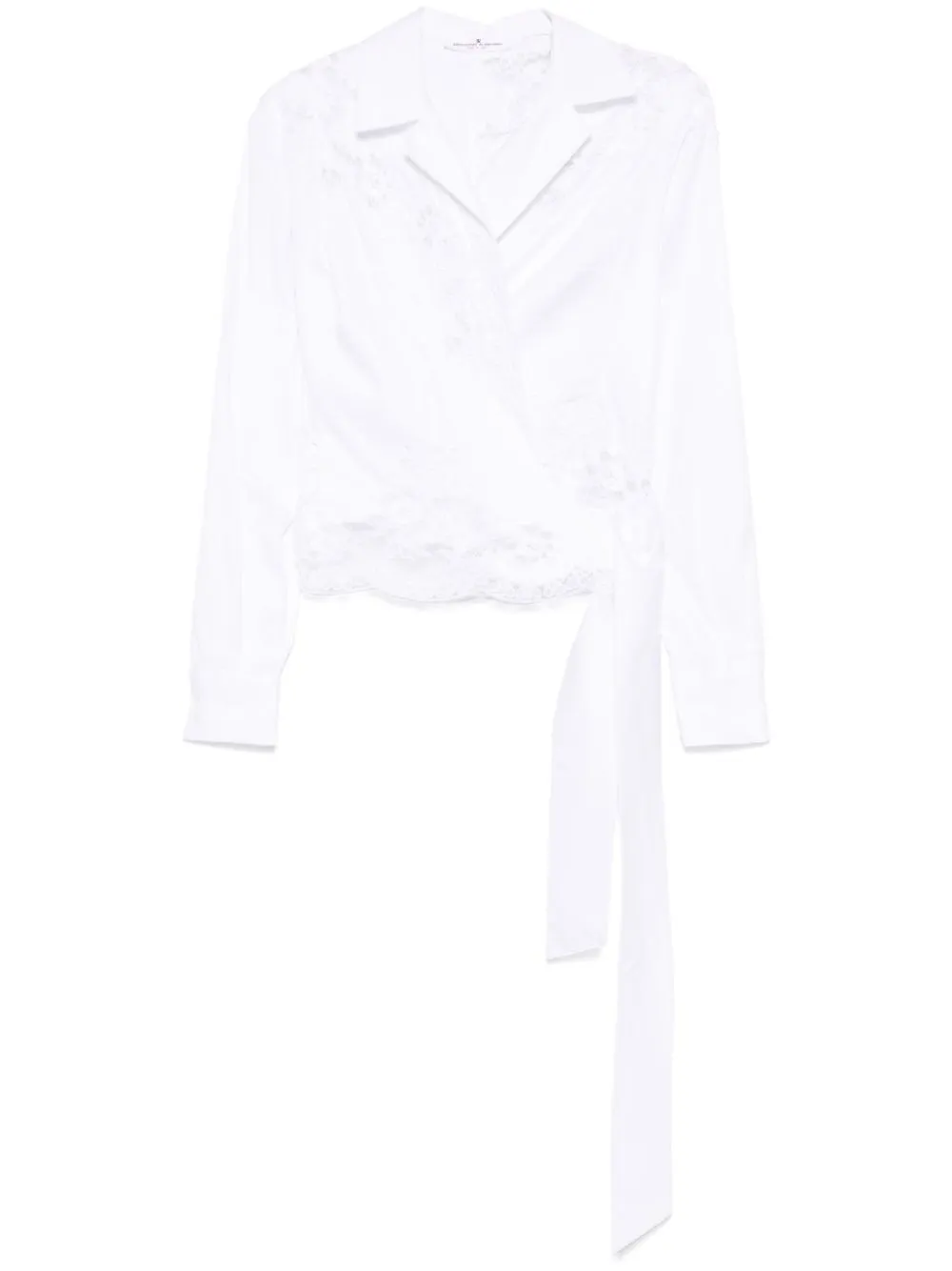 corded-lace shirt