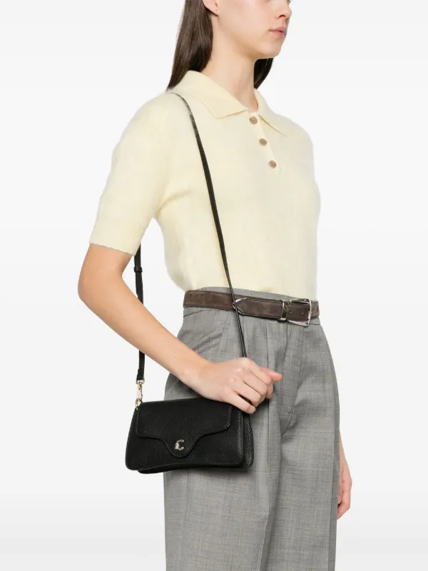 Coccinelle C-Me Cross Body Bag | Black | FARFETCH JO
