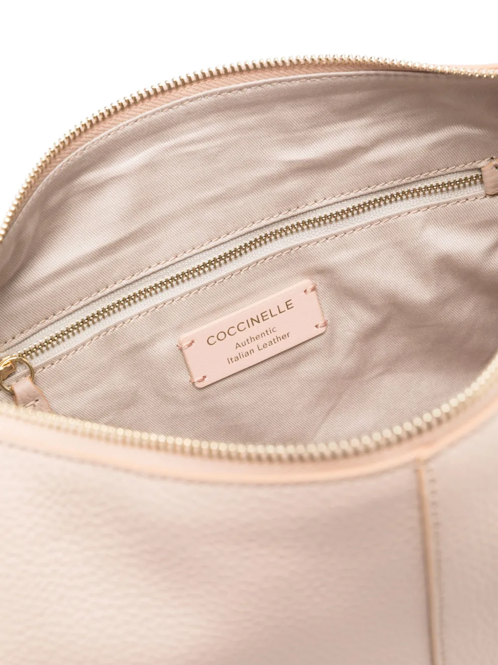 Coccinelle Large Abigail Shoulder Bag In Neutrals
