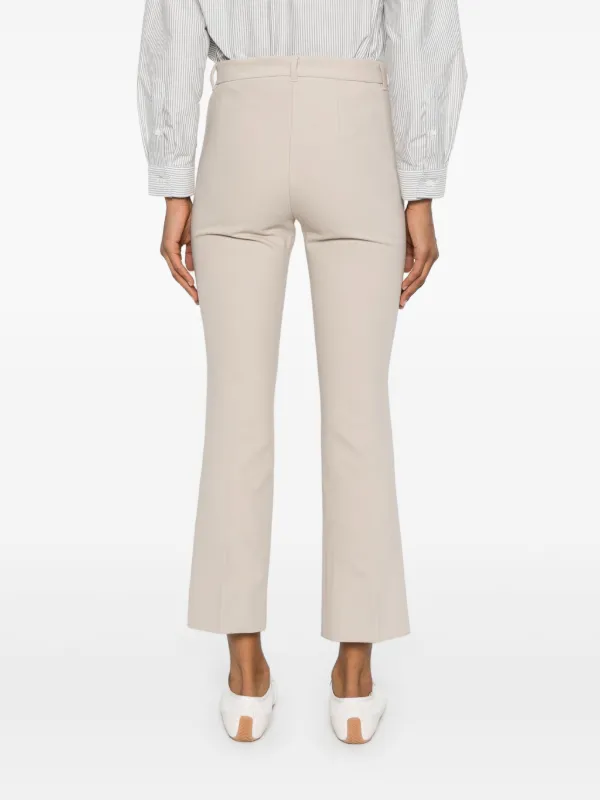 S MAX MARA Fatina viscose and cotton trouser パンツ Slim-fit stretch cotton and viscose trousers, black