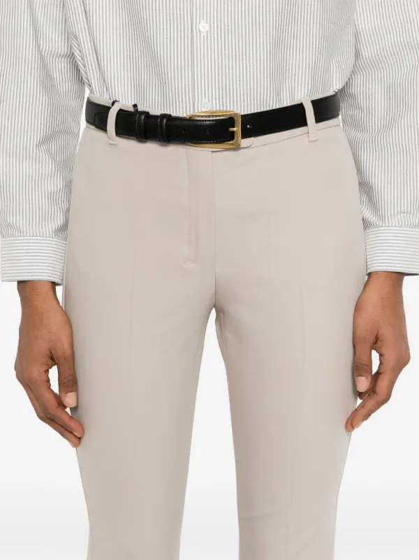 【送料&関税込】'S Max Mara Fatina Trousers Slim-fit stretch cotton and viscose trousers, black