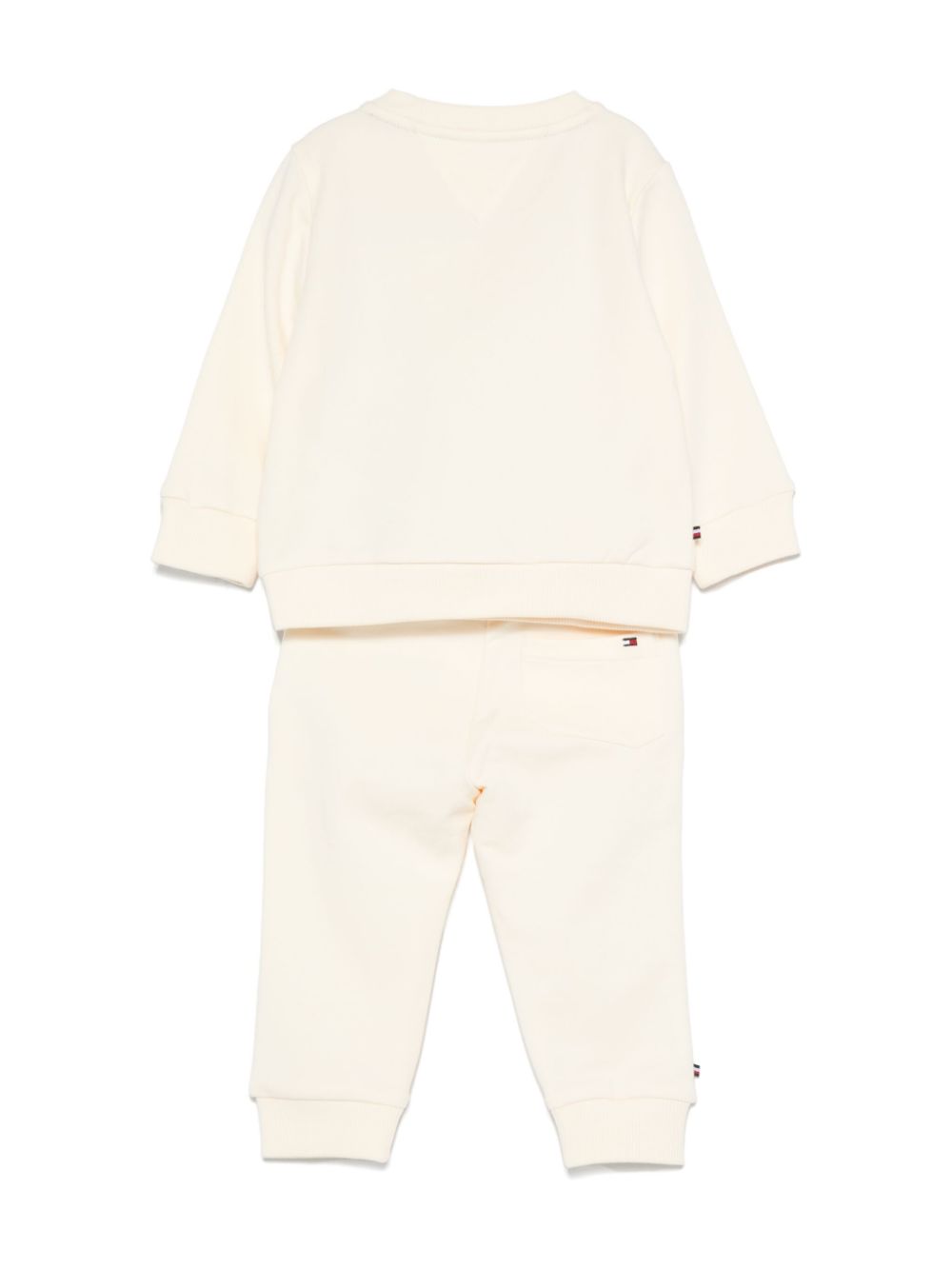 Tommy Hilfiger Junior logo-print tracksuit - Geel