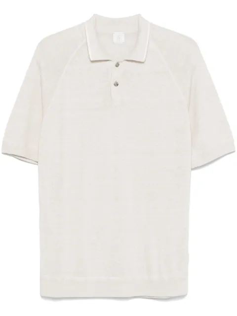 Eleventy knitted polo shirt