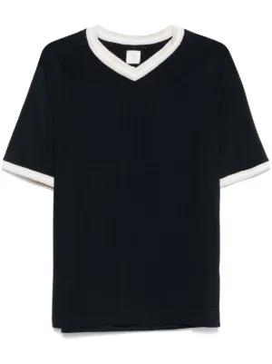 Tシャツ・カットソー ELEVENTY GREY COTTON T-SHIRT Eleventy striped-trim Giza-cotton T-shirt | Grey | FARFETCH TR