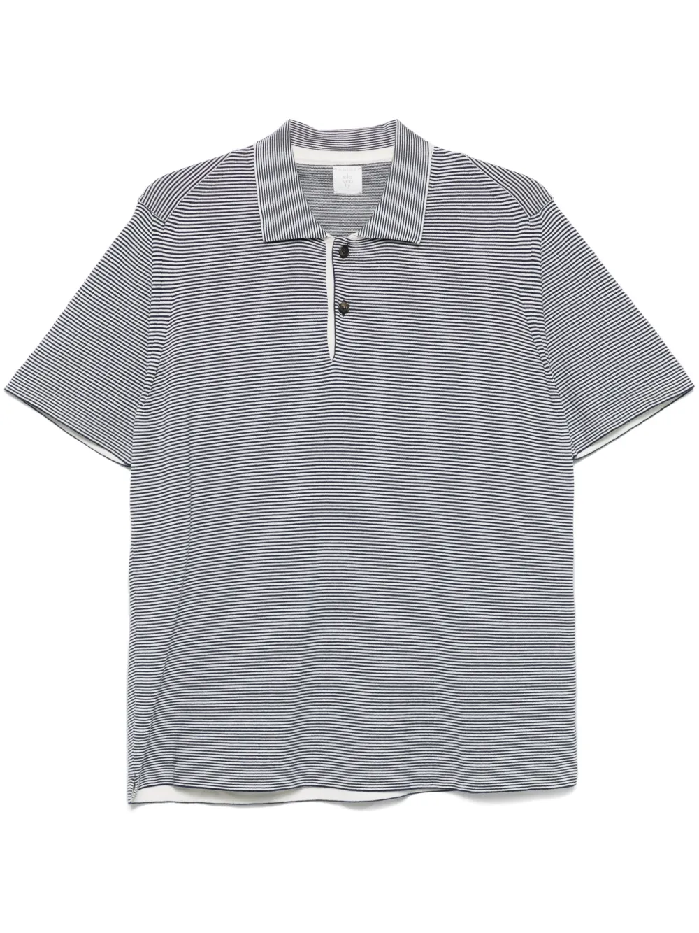 Eleventy playera tipo polo con rayas estampadas | azul | Image 1
