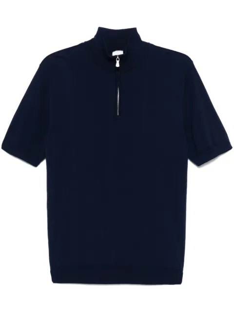 Eleventy playera tipo polo de tejido fino