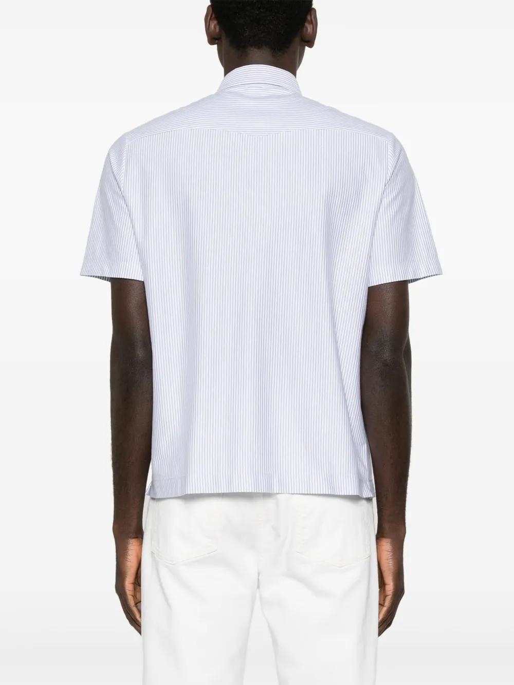 Eleventy Gestreept poloshirt Blauw