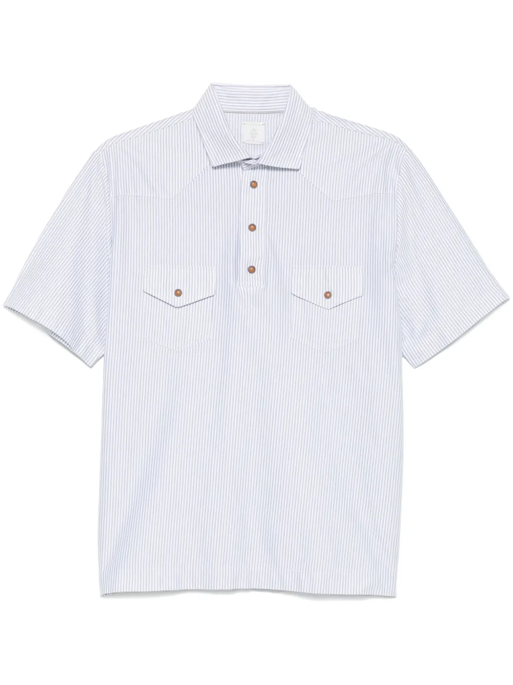 Eleventy playera tipo polo con rayas estampadas | azul | Image 1