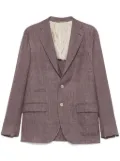 Eleventy checked blazer - Purple