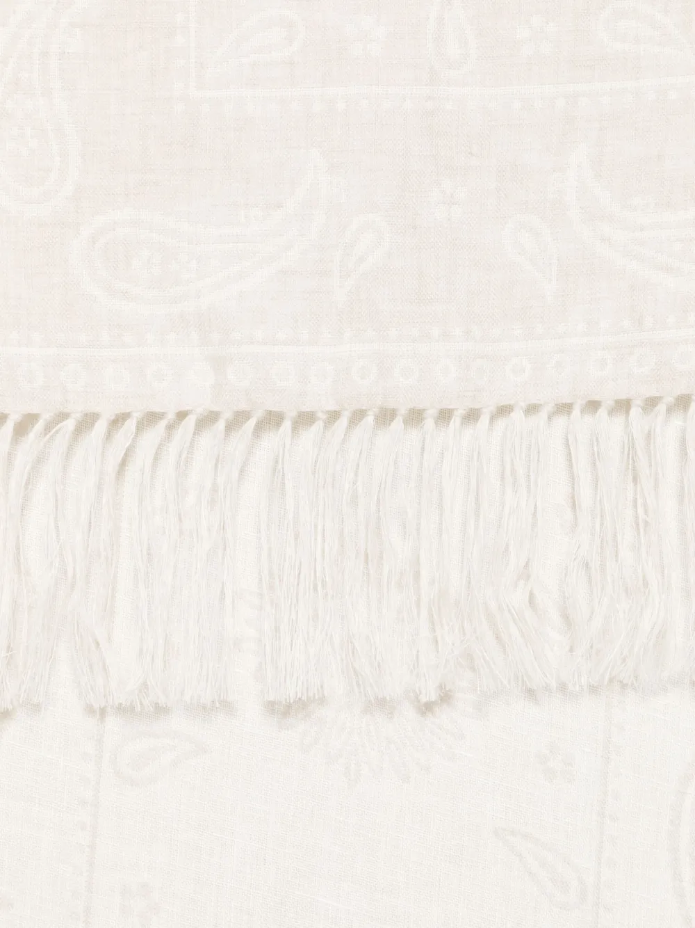 Eleventy Sjaal met paisley-jacquard - Beige