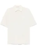 Eleventy logo-print polo shirt - Neutrals