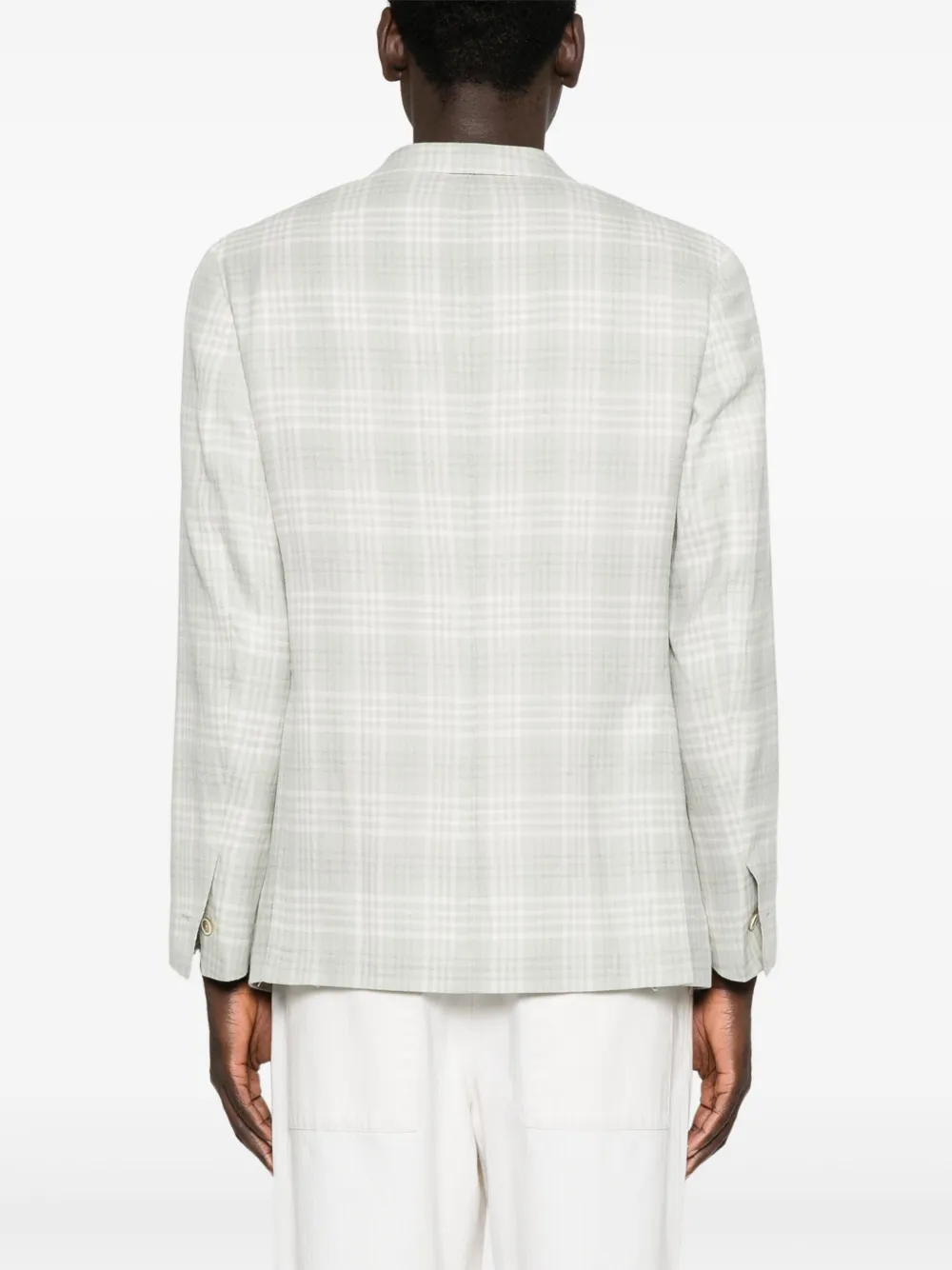 Eleventy Blazer met enkele rij knopen Groen