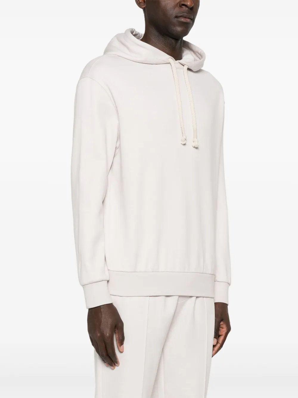 Eleventy Jersey hoodie Beige