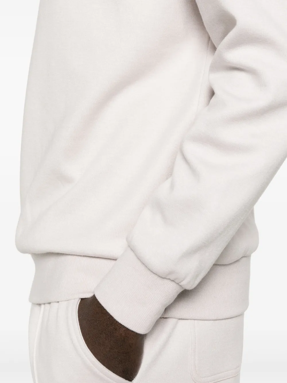 Eleventy Jersey hoodie Beige