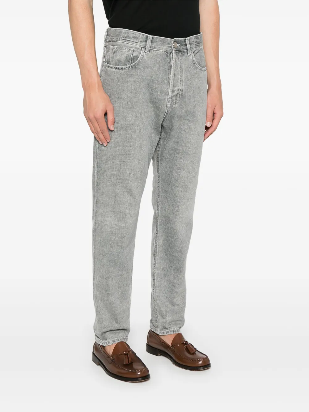 Eleventy Jeans met toelopende pijpen Grijs