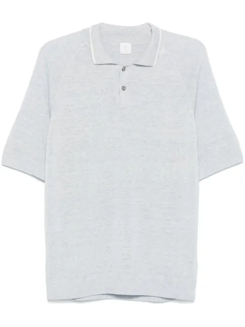 Eleventy mélange-effect polo shirt 