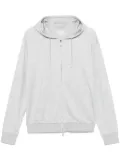 Eleventy mélange-effect hoodie - Grey