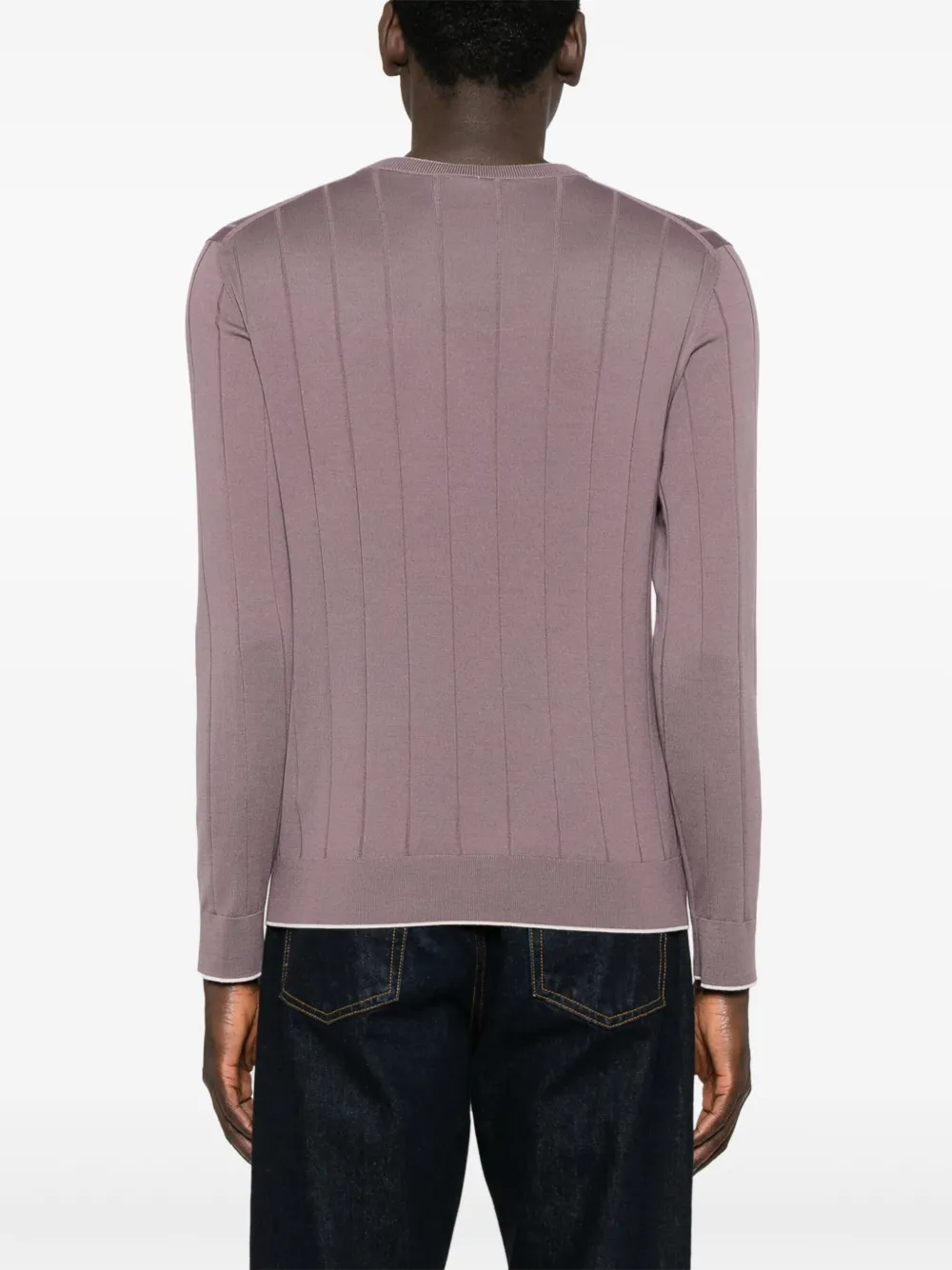 Eleventy Sweater met ronde hals Paars