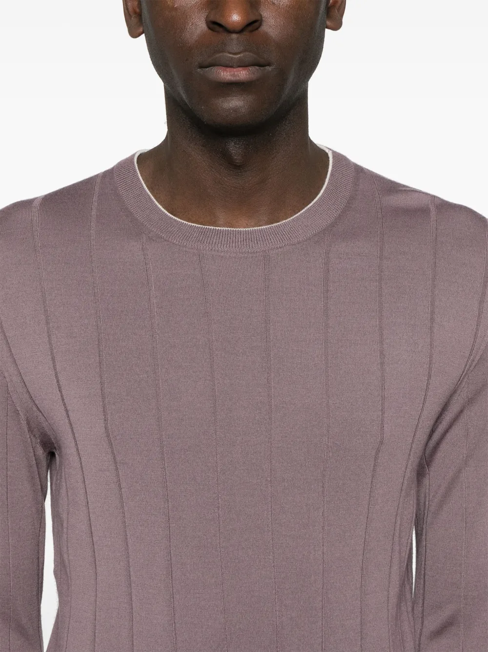 Eleventy Sweater met ronde hals Paars
