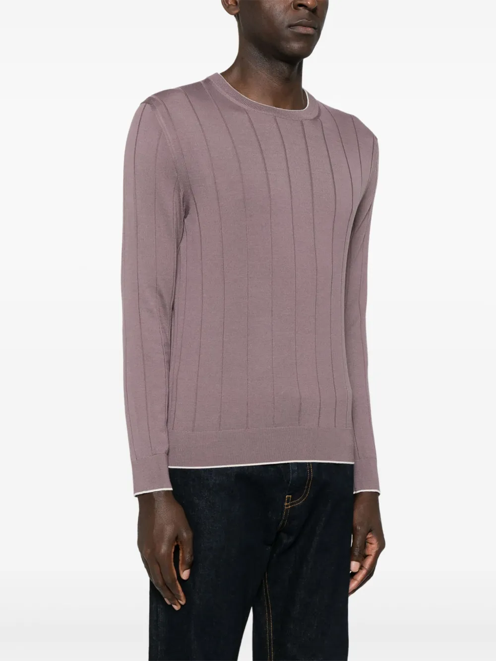 Eleventy Sweater met ronde hals Paars