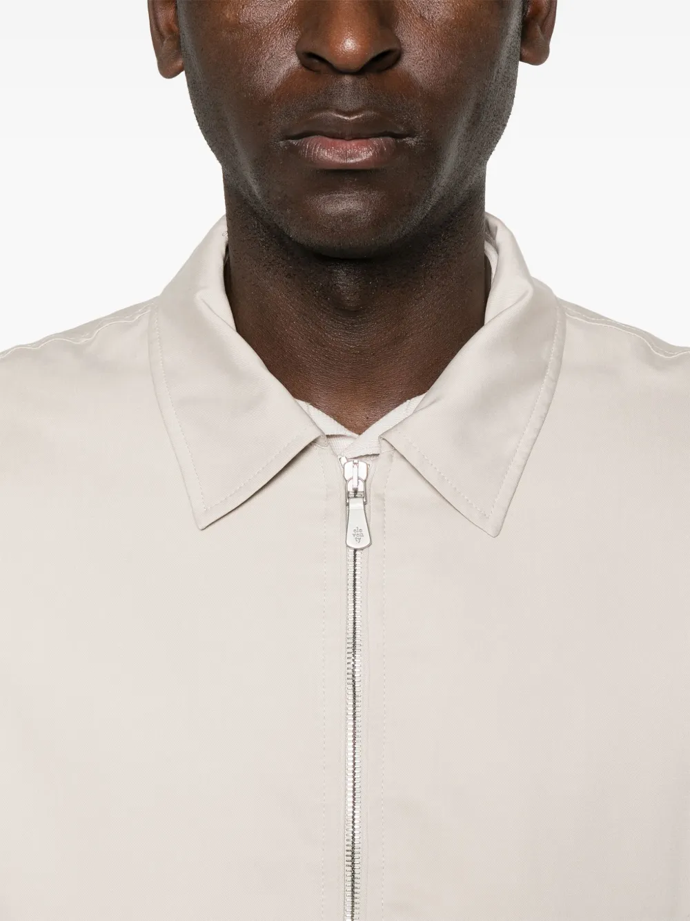 Eleventy Zijden jack Beige