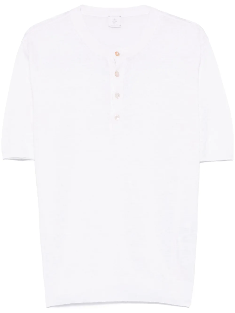 henley-neck T-shirt