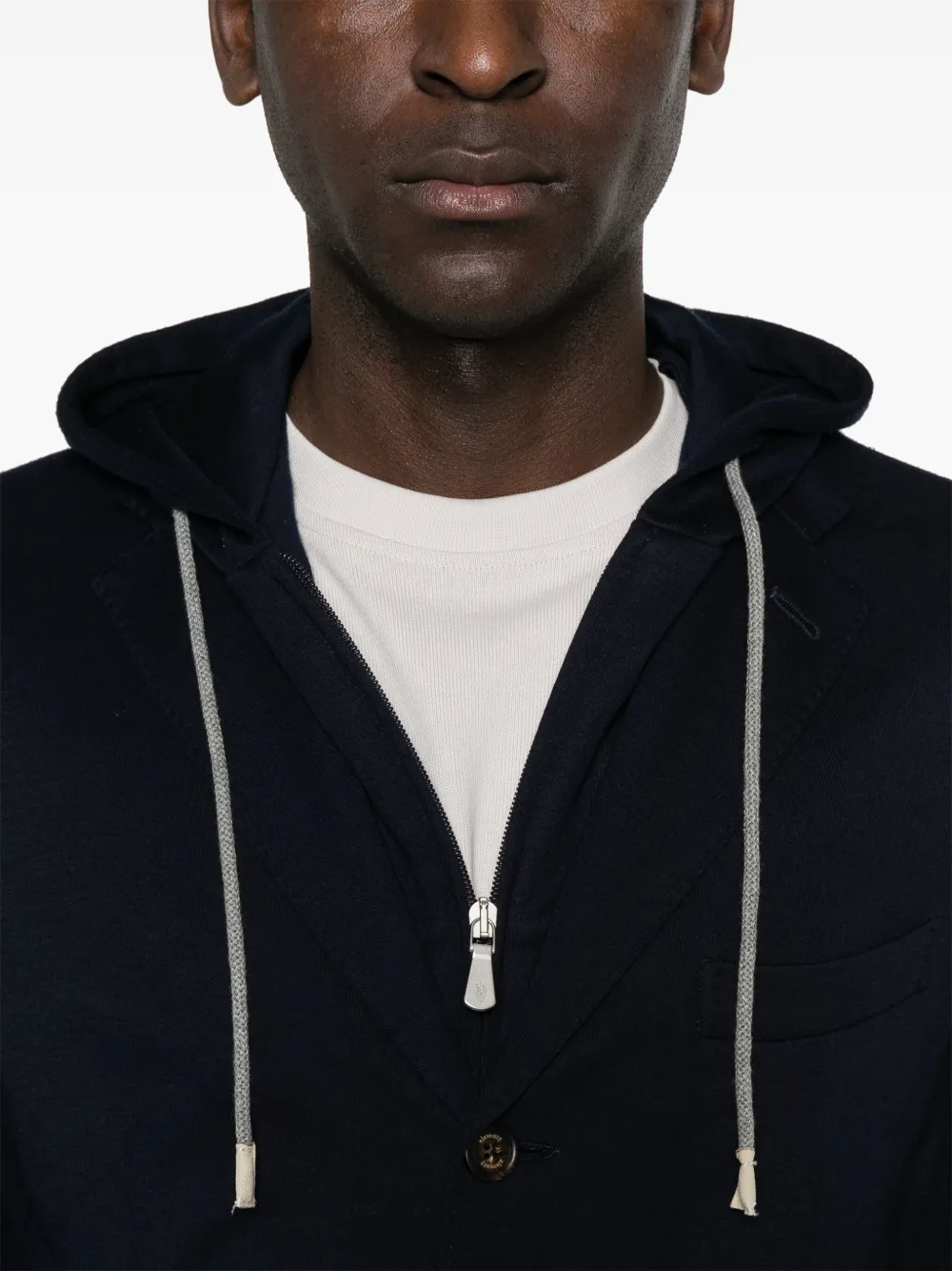 Eleventy Blazer met capuchon Blauw