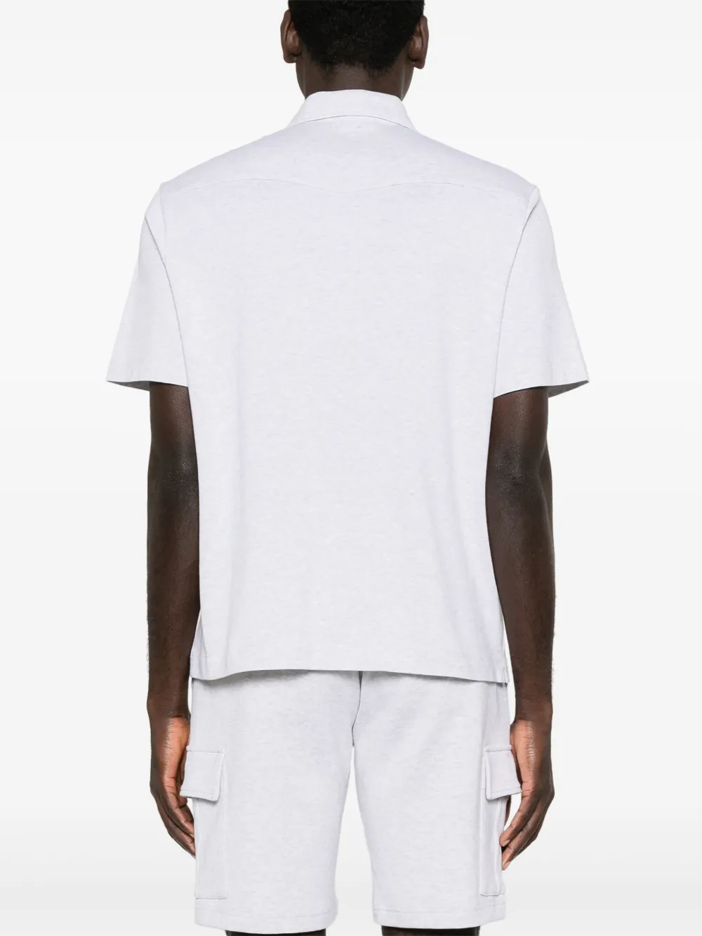 Eleventy Poloshirt met gemêleerd effect Grijs