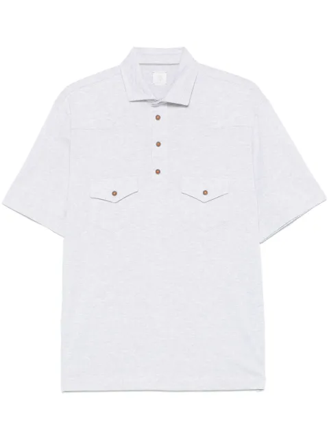 Eleventy polo à effet chiné
