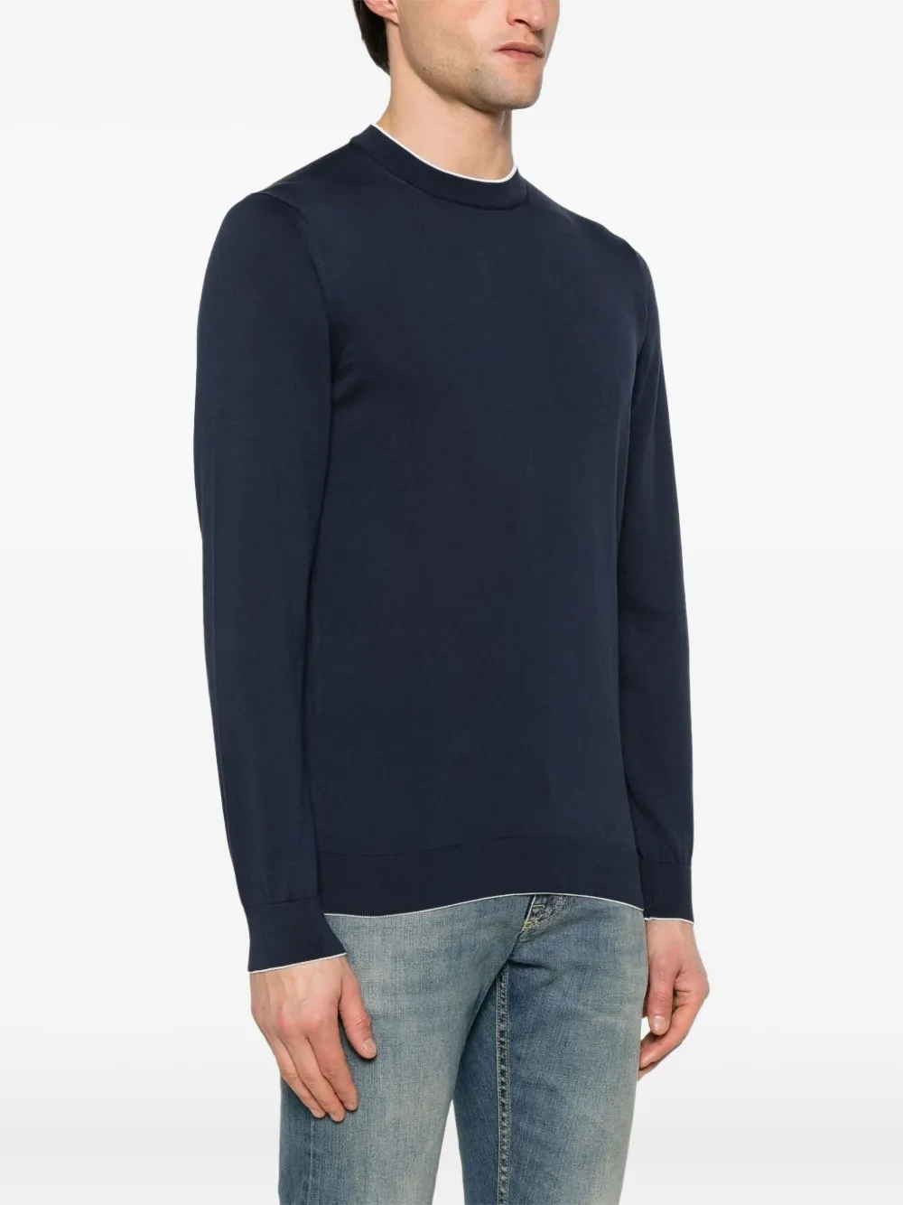 Eleventy Sweater met ronde hals - Blauw