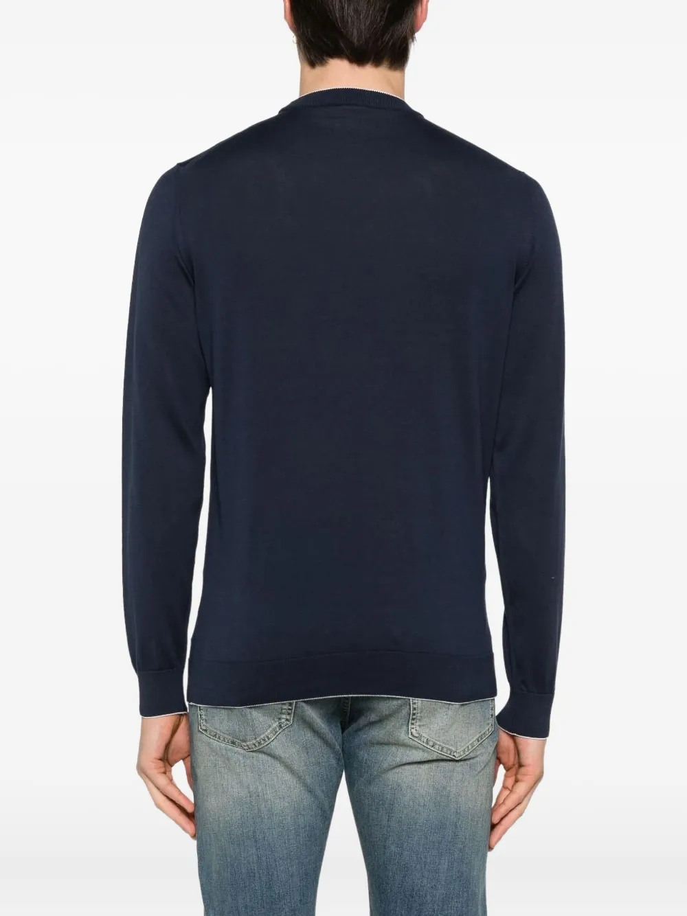 Eleventy Sweater met ronde hals Blauw